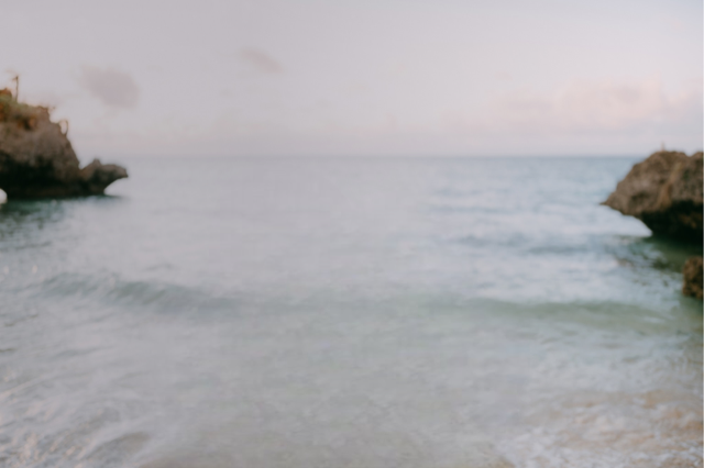 view of ocean from shore