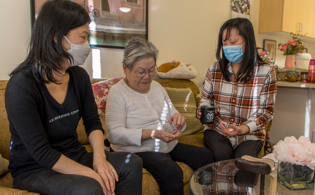 sunhee and yunhee family caregiving